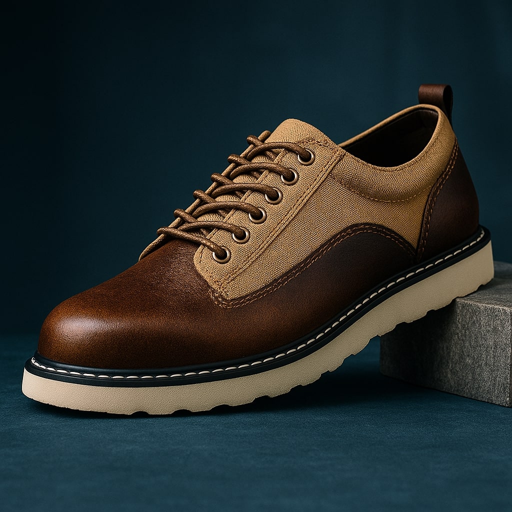 Bruno Mixed-Material Oxford
