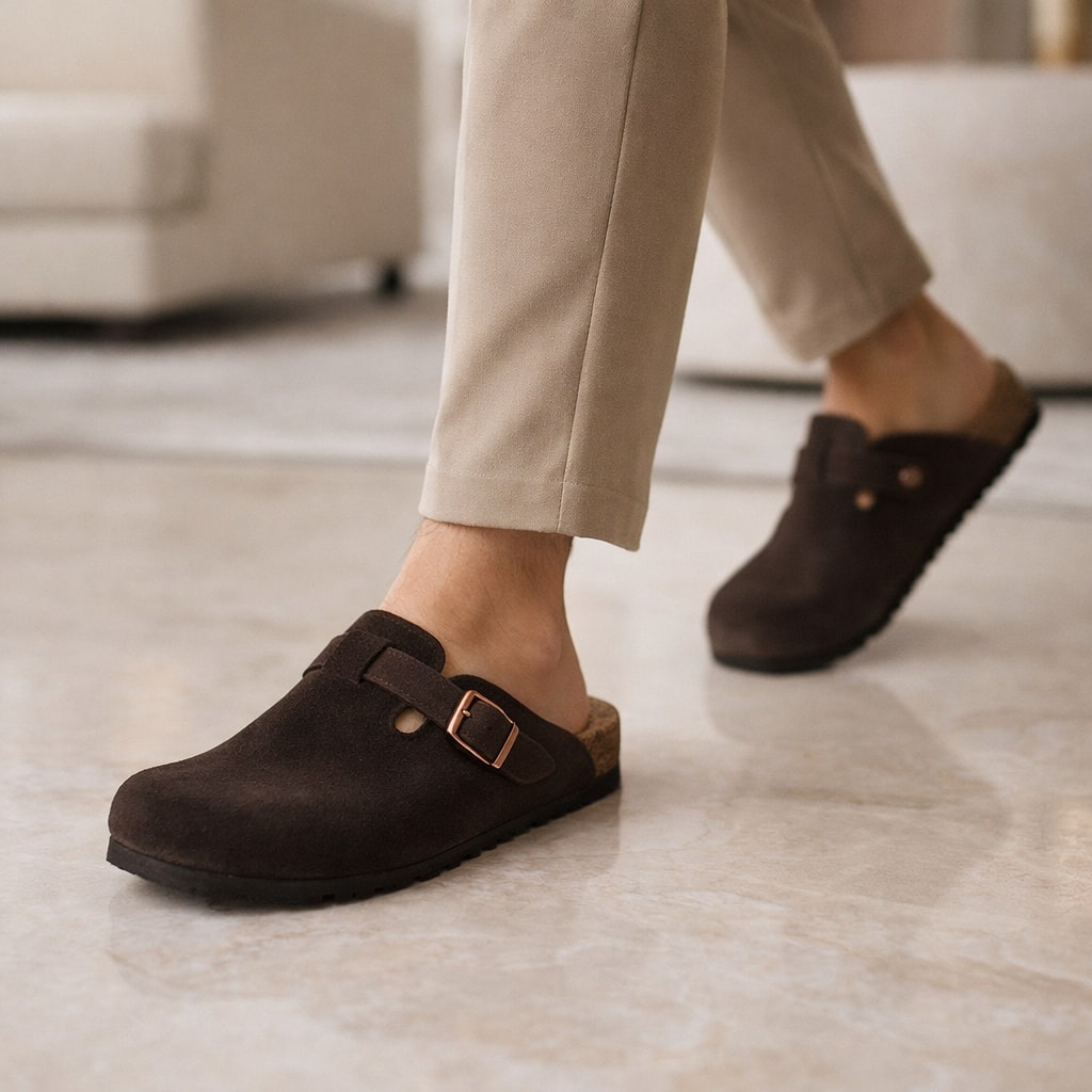 Bruno Cushioned Buckle Clog
