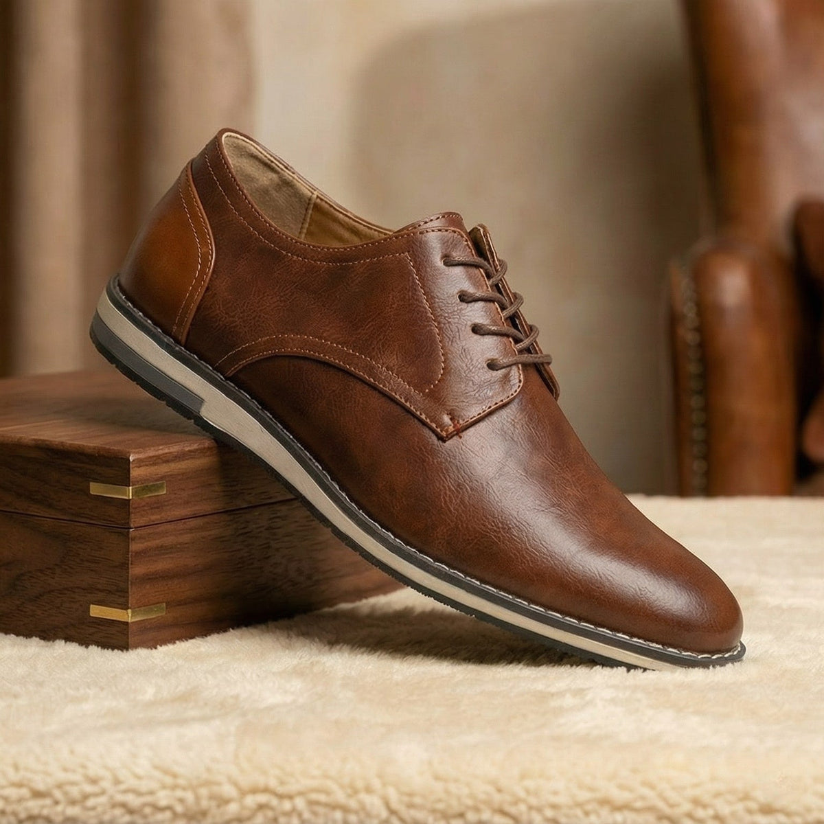 Alessandro Leather Derby Shoe